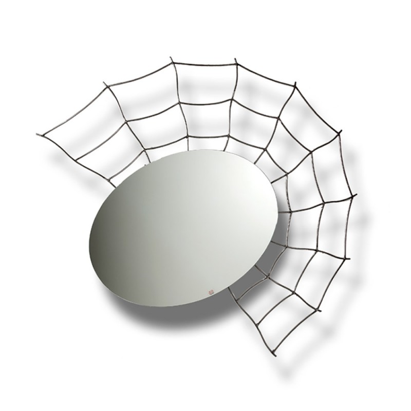 Wall mirror 110x110cm Spider iron and mirror