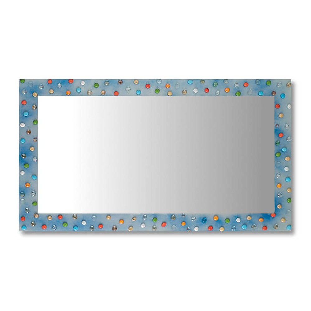 Mirror 90x70cm handmade colored