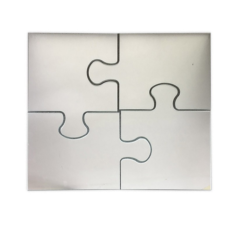 Puzzle mirror 90x90cm (in 4 pieces)