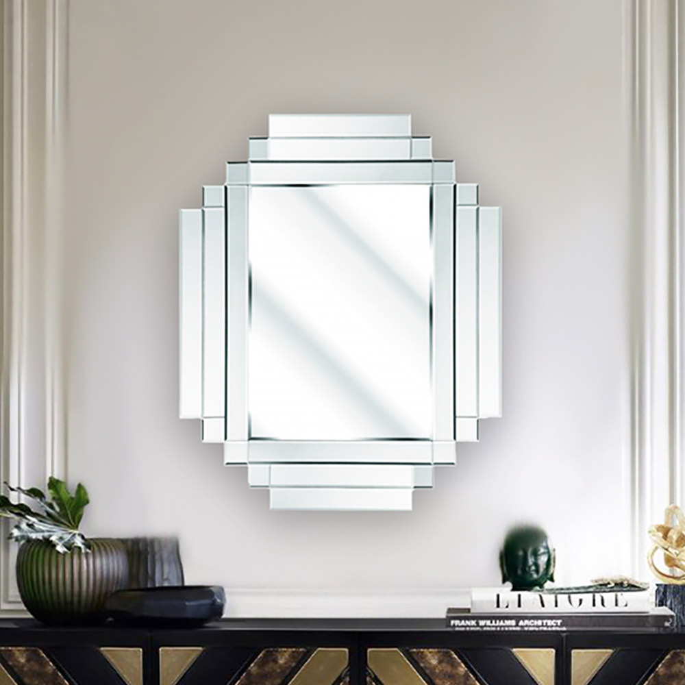 Art-Deco wall mirror 80x90cm