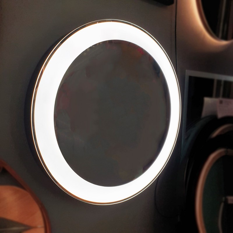  Hollywood make-up mirror Ø80cm with LED lighting and sandblasting design