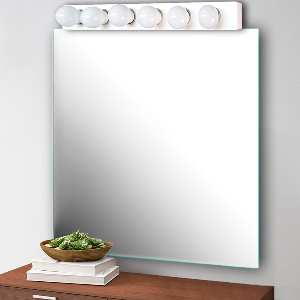 Wall mirror 60x80cm with light for Hollywood make up