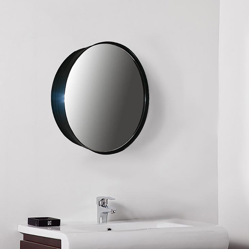 Round mirror Ø55cm with metal frame