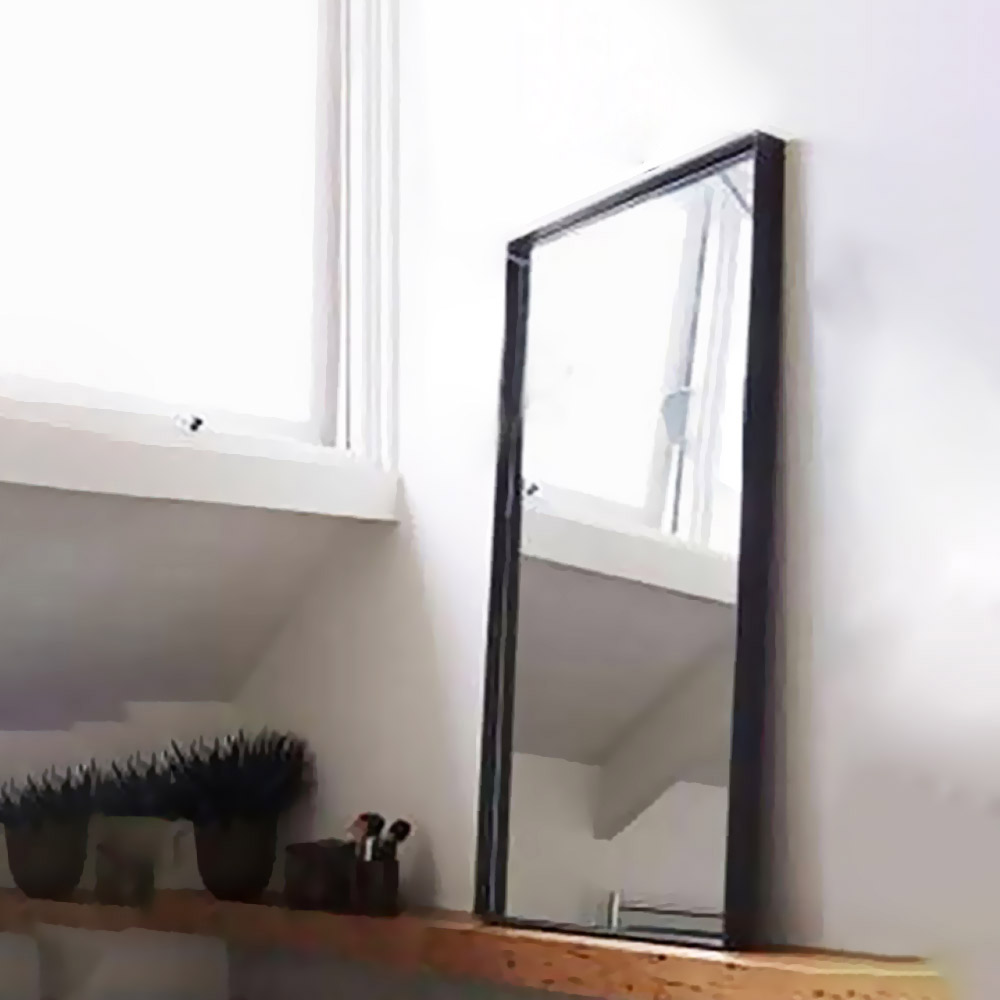 Mirror with 40x80cm - 45x90cm - 60x80cm metal frame made of steel blade