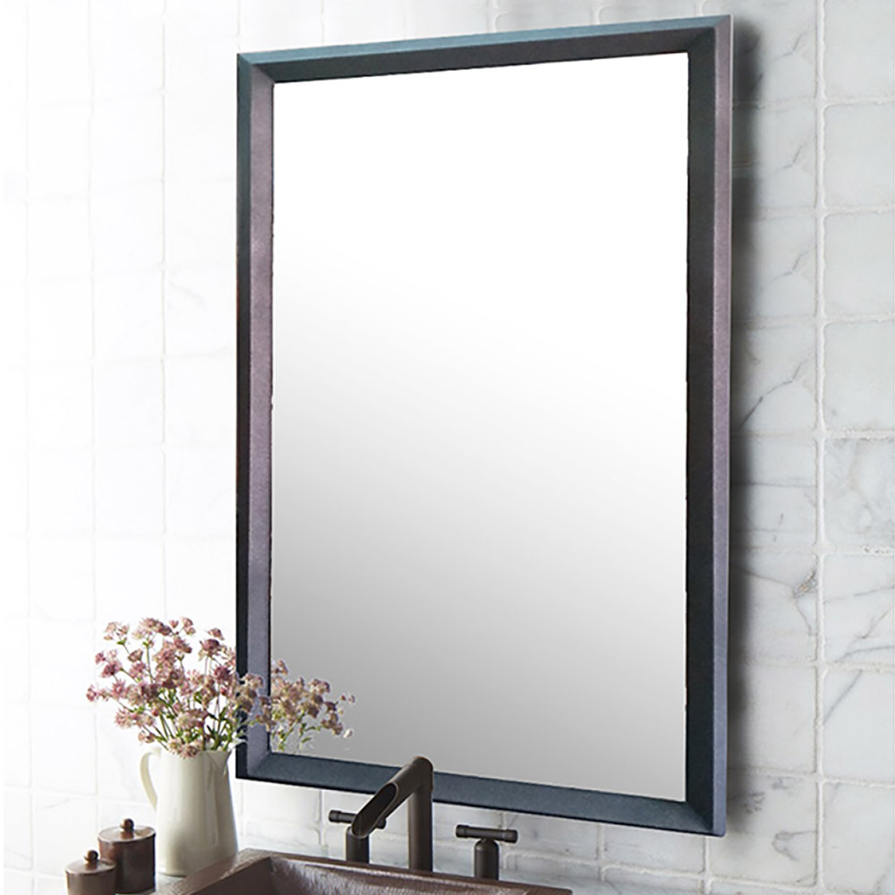 Mirror 45x90cm with metal frame made of steel corner blade