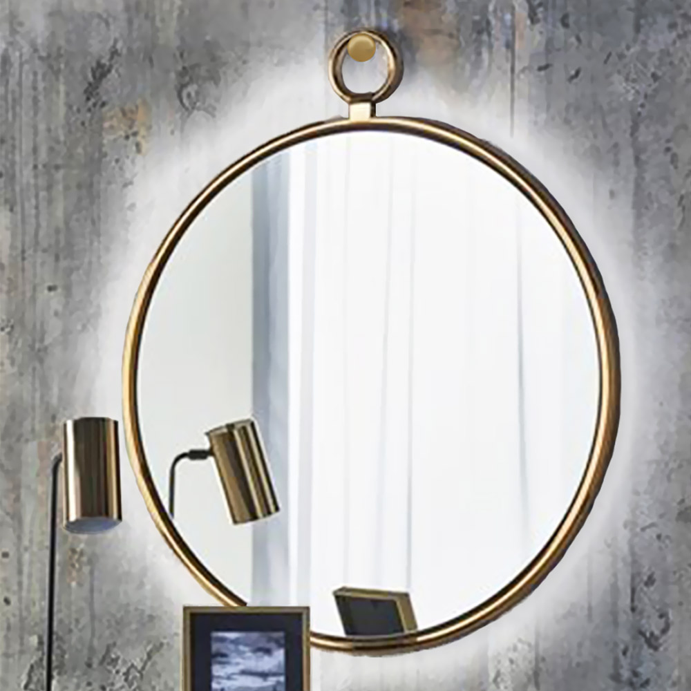 Mirror Ø60cm - Ø90cm with solid steel round blade