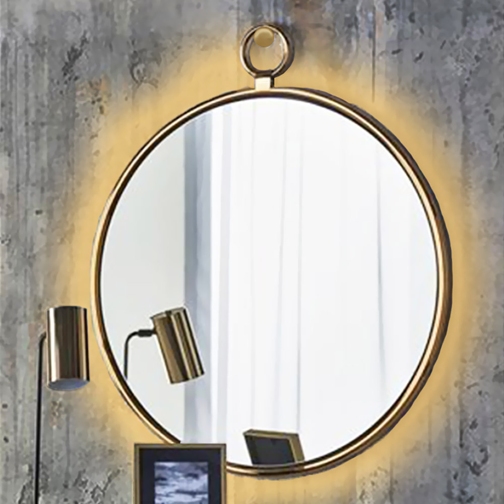 Mirror Ø60cm - Ø90cm with solid steel round blade