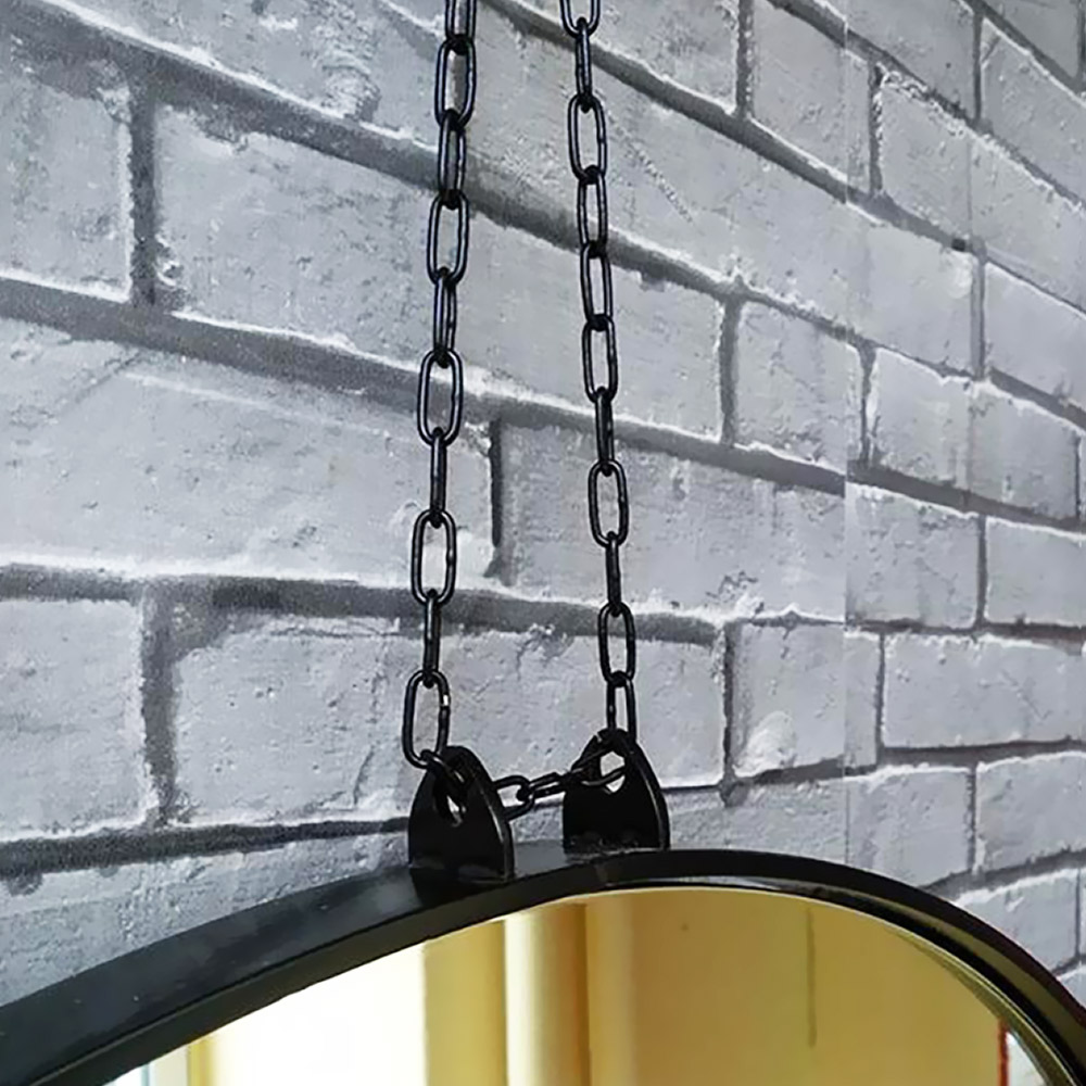 Round mirror Ø60cm - Ø80cm hanging with chain