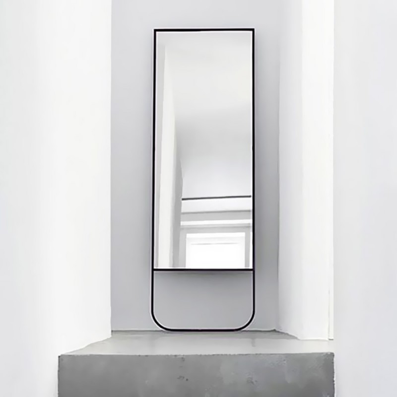 Mirror 60x180cm with black steel blade