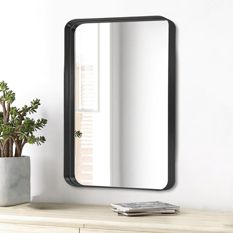 Mirror 45x90cm - 60x80cm with rounded corners made of lamina steel