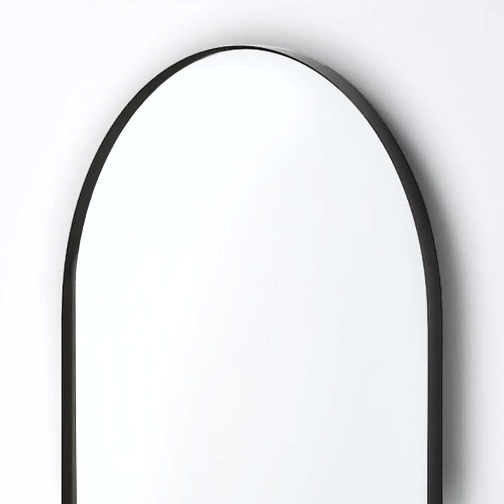 Mirror 60x80cm with arch and metal frame