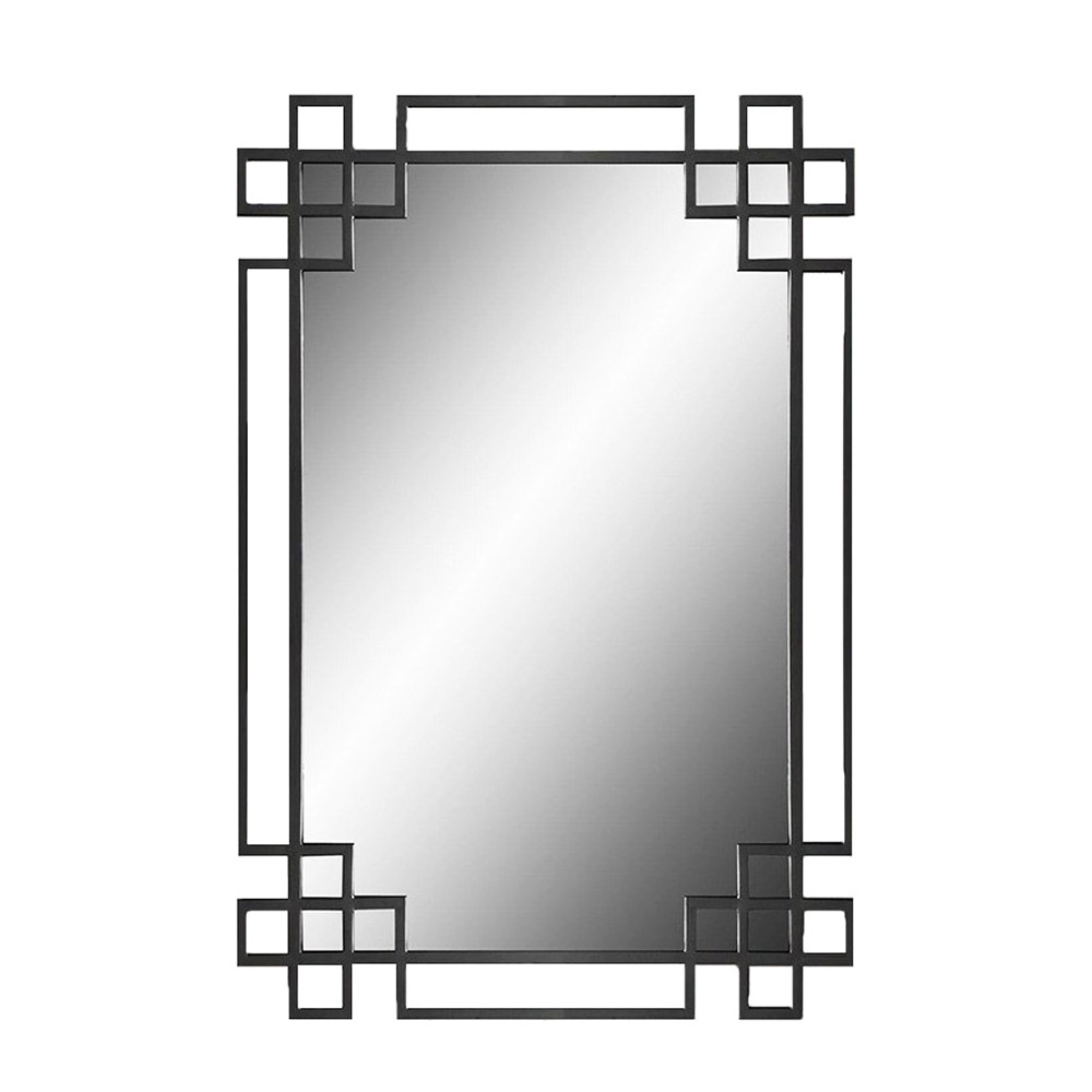 Rectangular mirror 70x90cm with solid steel blade 70x90cm