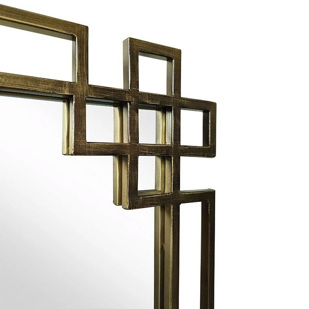 Rectangular mirror 70x90cm with solid steel blade 70x90cm