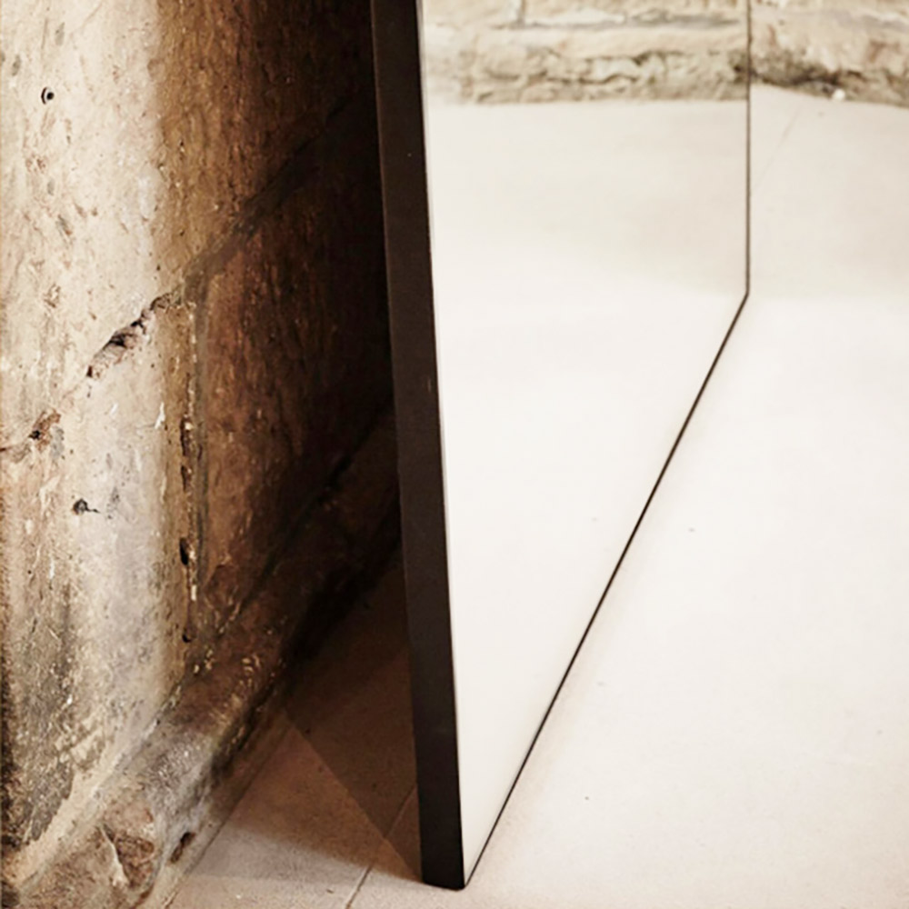 Room mirror 90x170cm with black aluminum frame