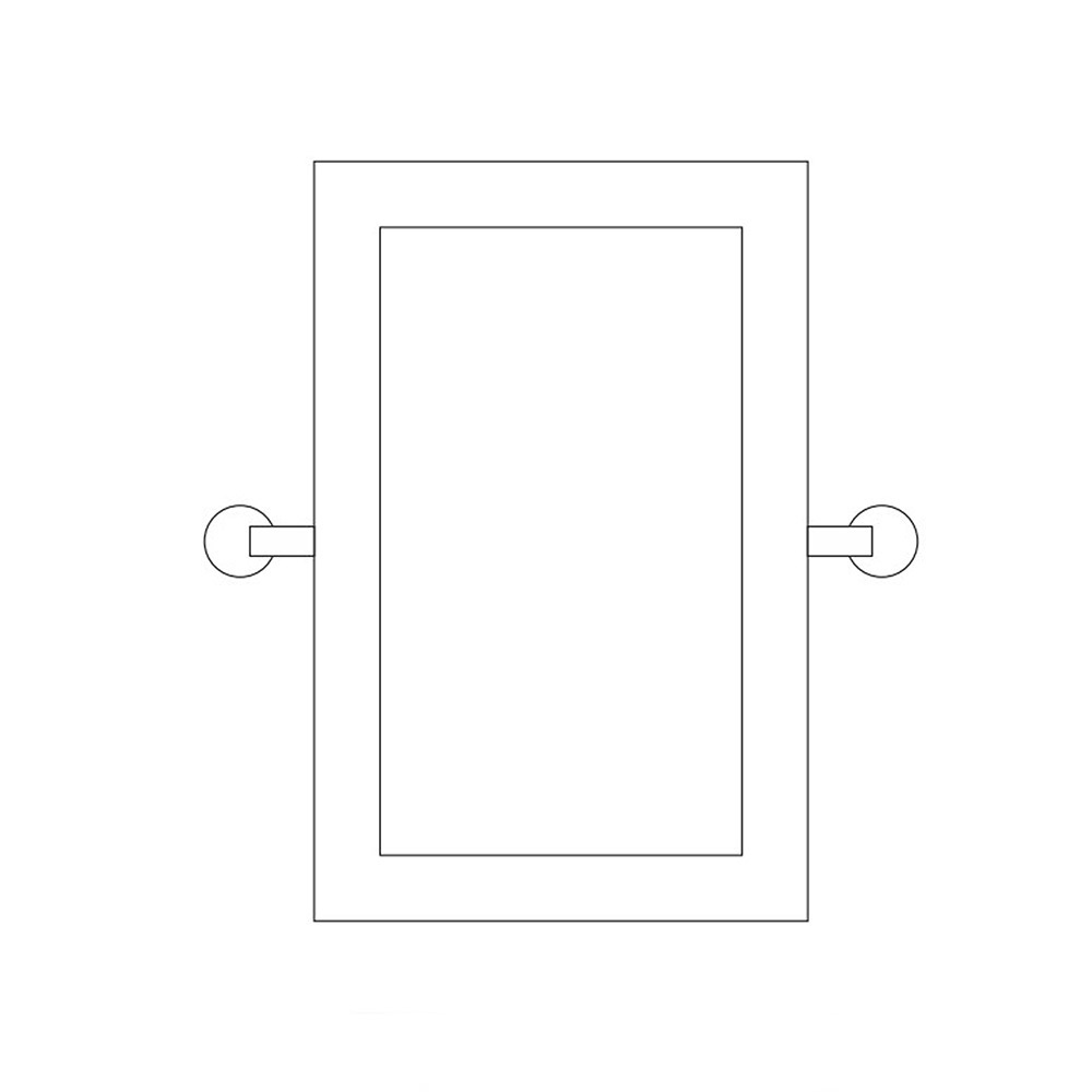 Καθρέπτης ΑΜΕΑ 40x80cm από ανοξείδωτο χάλυβα