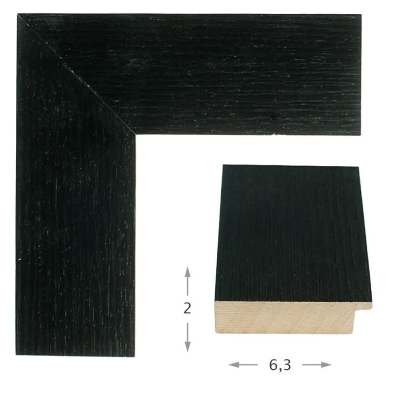 Καθρέπτης με ξύλινη βέγκε σκούρο κορνίζα 60x80cm