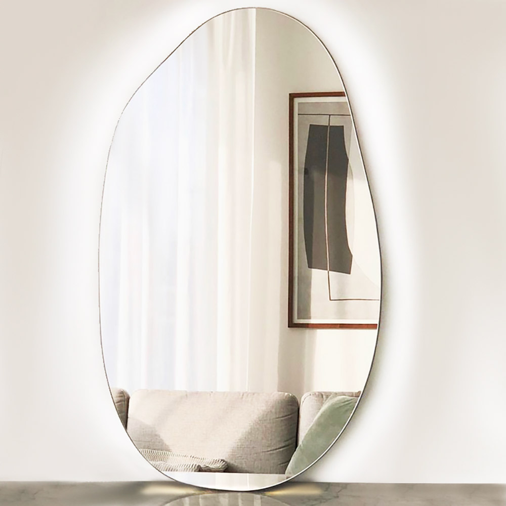 Καθρέπτης 55x90cm - 60x110cm - 80x160cm σε σχήμα βότσαλο