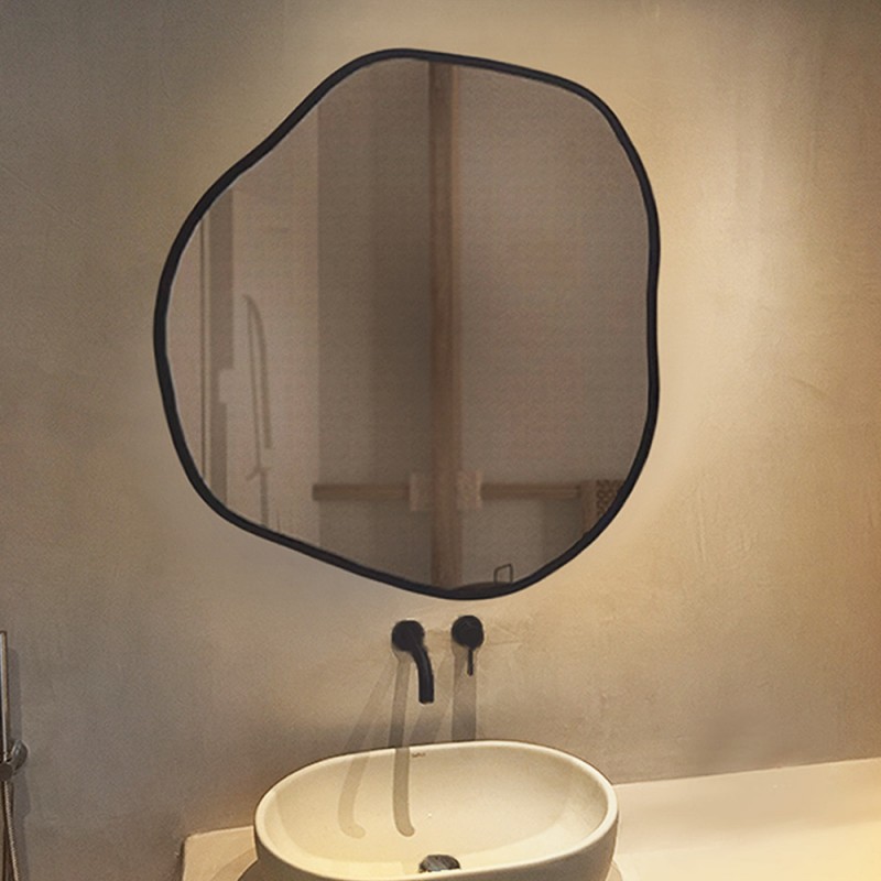 Mirror 50x50cm - 90x90cm in the shape of a stone