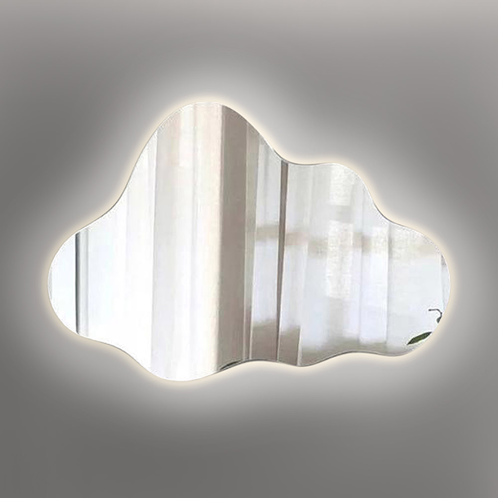 Cloud-shaped wall mirror 100x60cm - 120x80cm