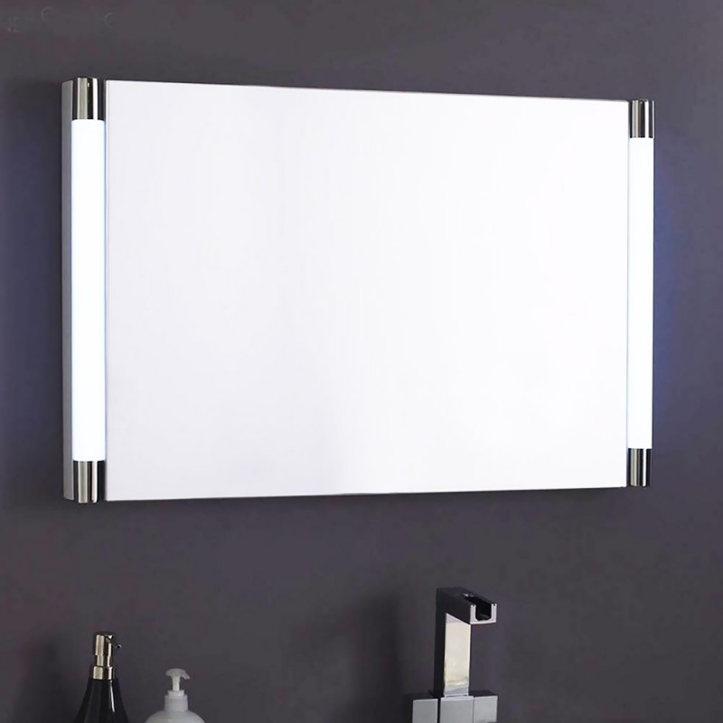 LED bathroom wall mirror 80x43cm with wall mount