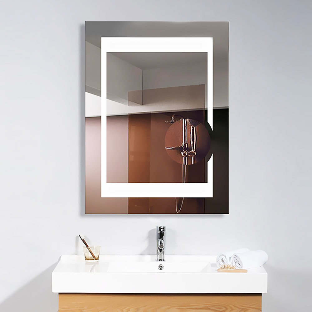 Led mirror 60X80cm - 70X90cm with magnifying mirror