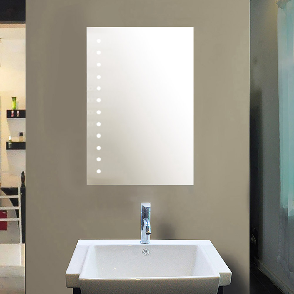 LED mirror 50X90cm illuminated on the left