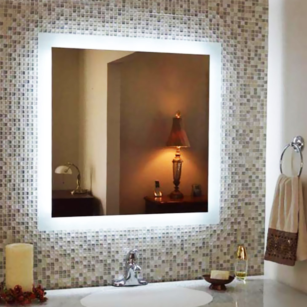 Square LED mirror 60x80cm - 80x80cm - 90x90cm