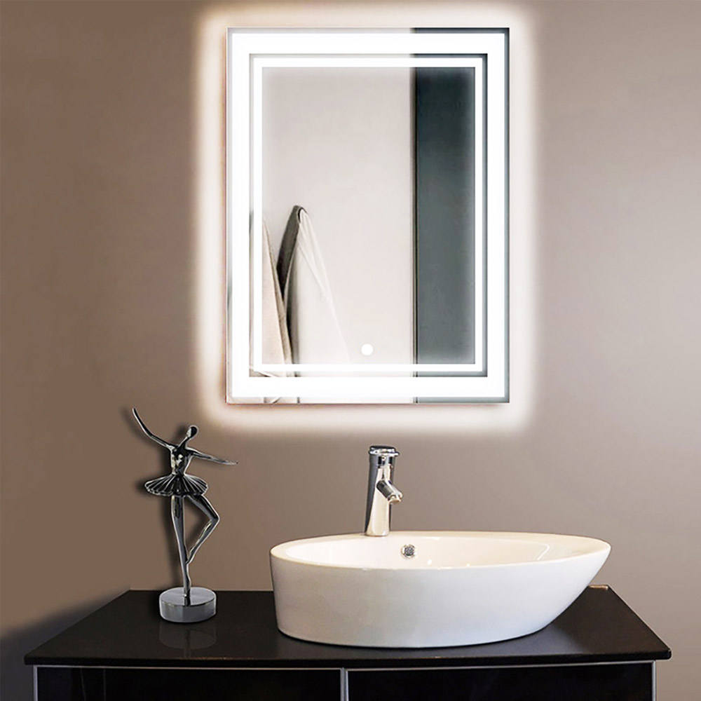 Led mirror 70X90cm with Touch Button