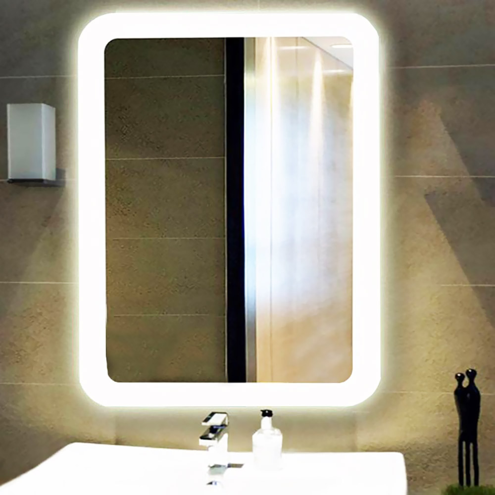 Led mirror 60x80cm - 90x75cm with sandblasted