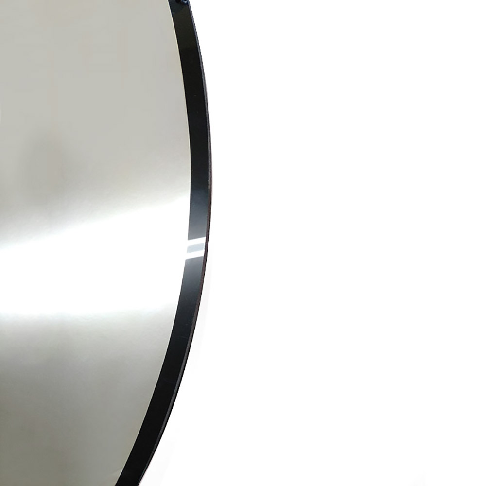 Led mirror round Ø60cm - Ø90cm with black paint border