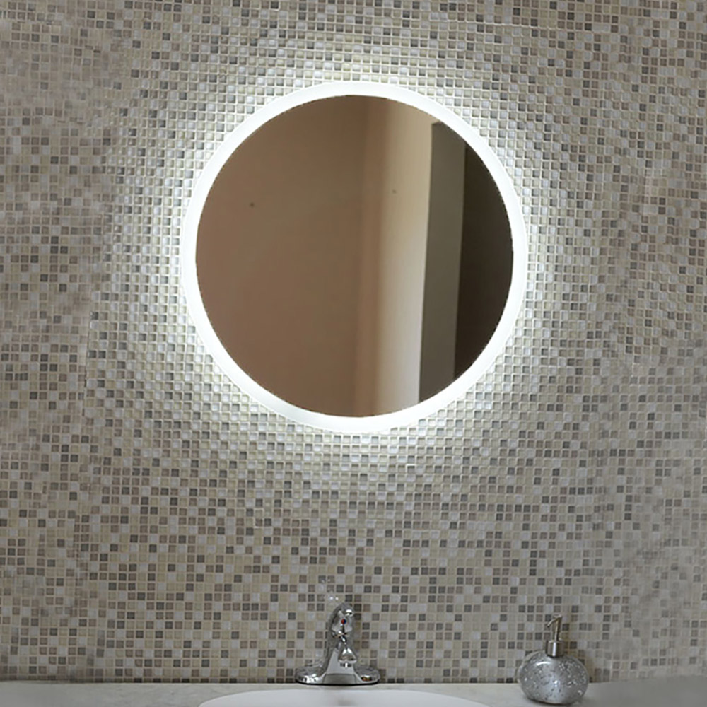 Round LED Ø60cm - Ø90cm mirror with sandblasting Ø60cm - Ø90cm