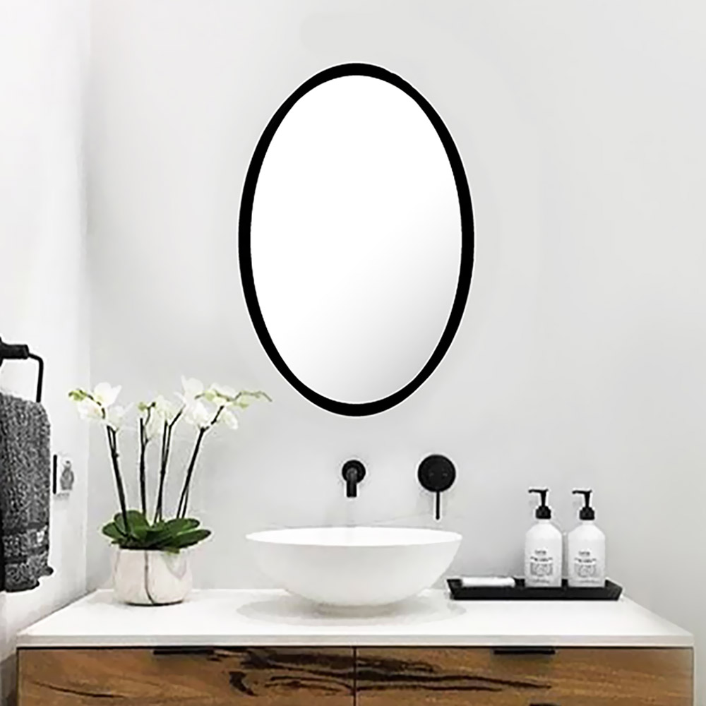 Mirror oval lacobel 40x80cm