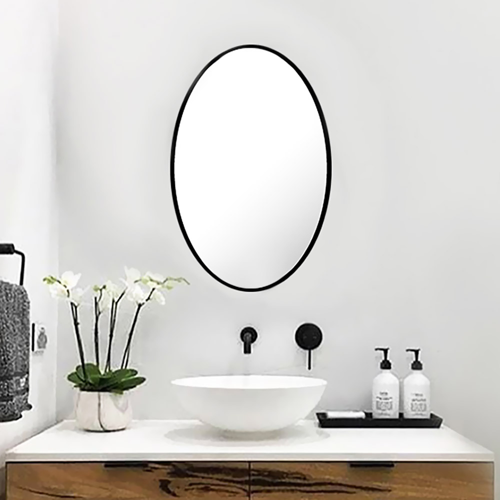 Oval mirror 40x80cm - 60x90cm with paint border