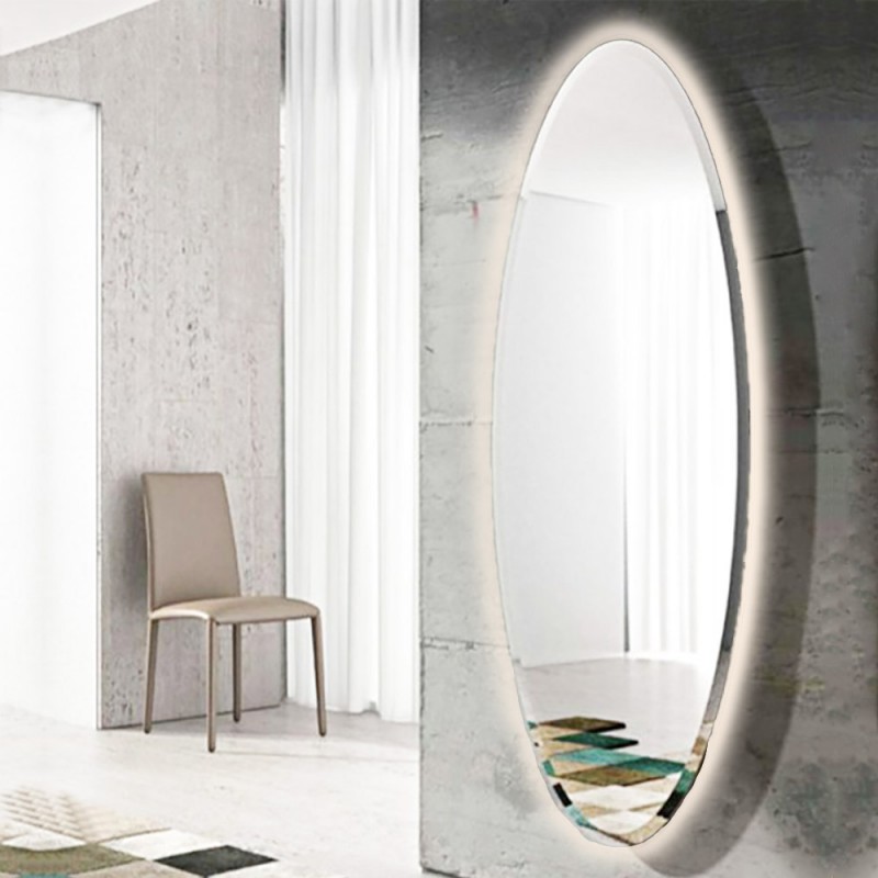 Oval mirror 60x180cm