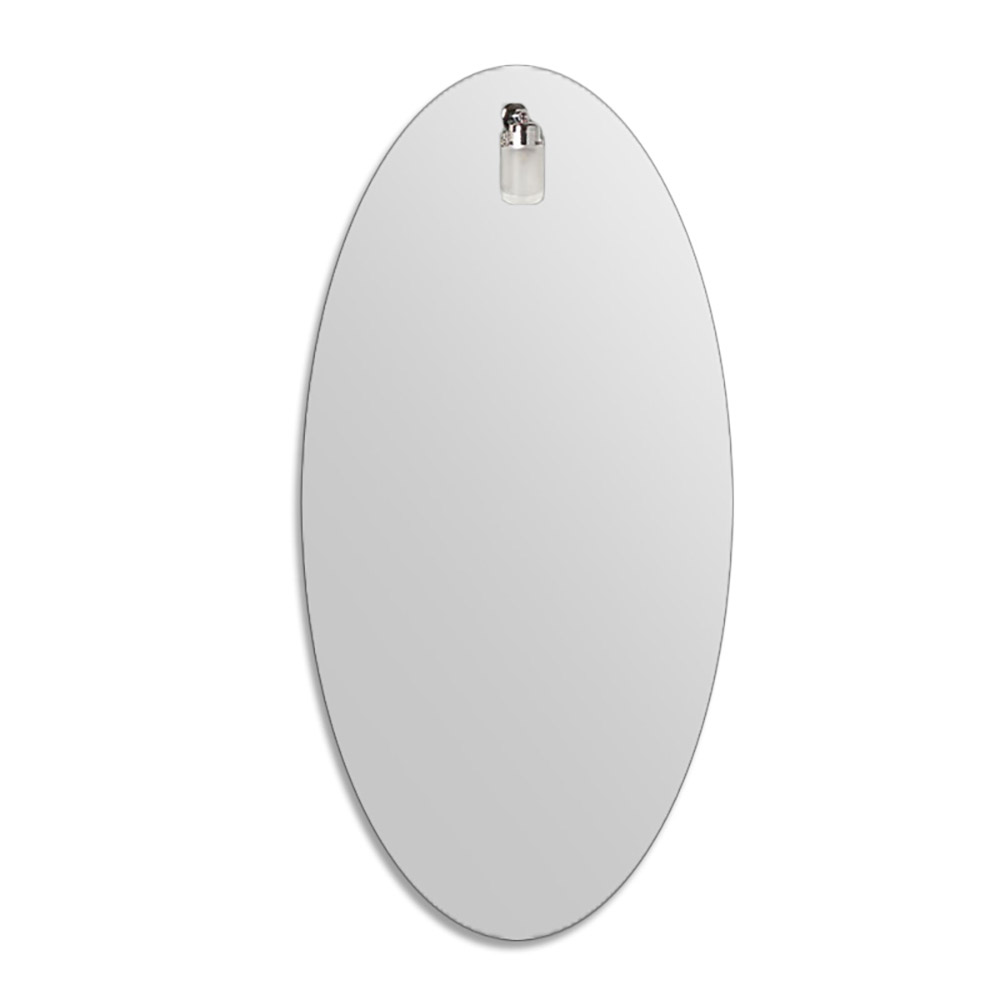 Oval mirror 40x80cm - 60x90cm hanging with lamp