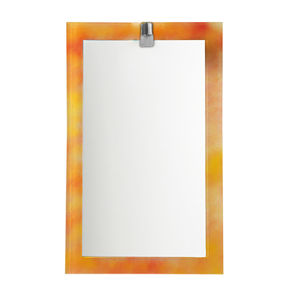 Bathroom wall mirror 55x80cm colored with light