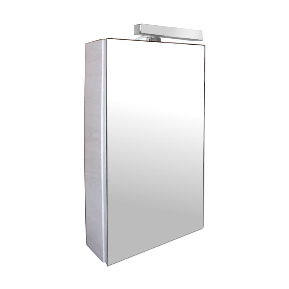  Bathroom wall cabinet 40x70cm with mirror lining and lamp