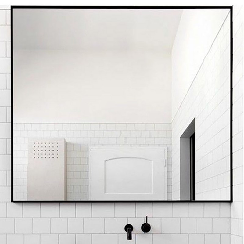 Square bathroom mirror 70x70cm - 90x90cm with black paint border