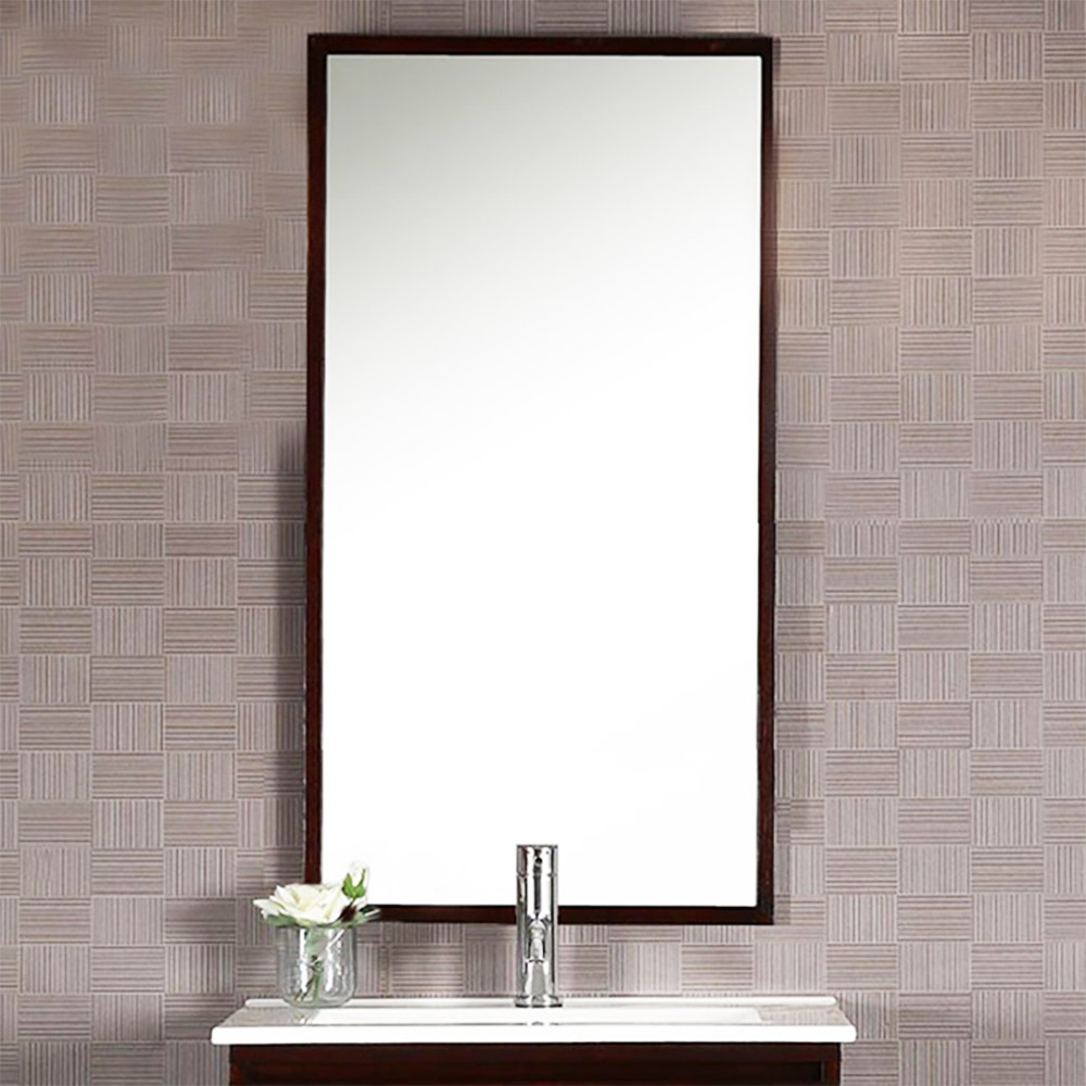 Rectangular mirror 60x80cm with black paint border