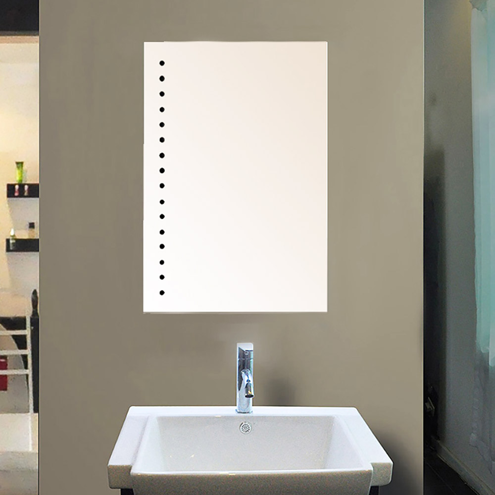 Mirror 50x90cm with black dots on the left