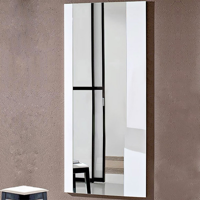 Mirror 60x160cm with white lacobel crystal