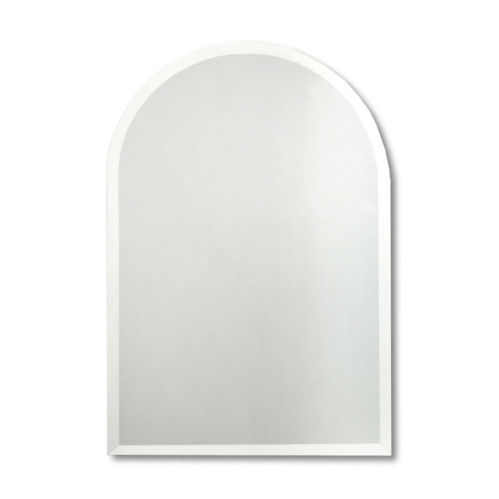 Wall mirror 55x80cm with arch and sandblasting design