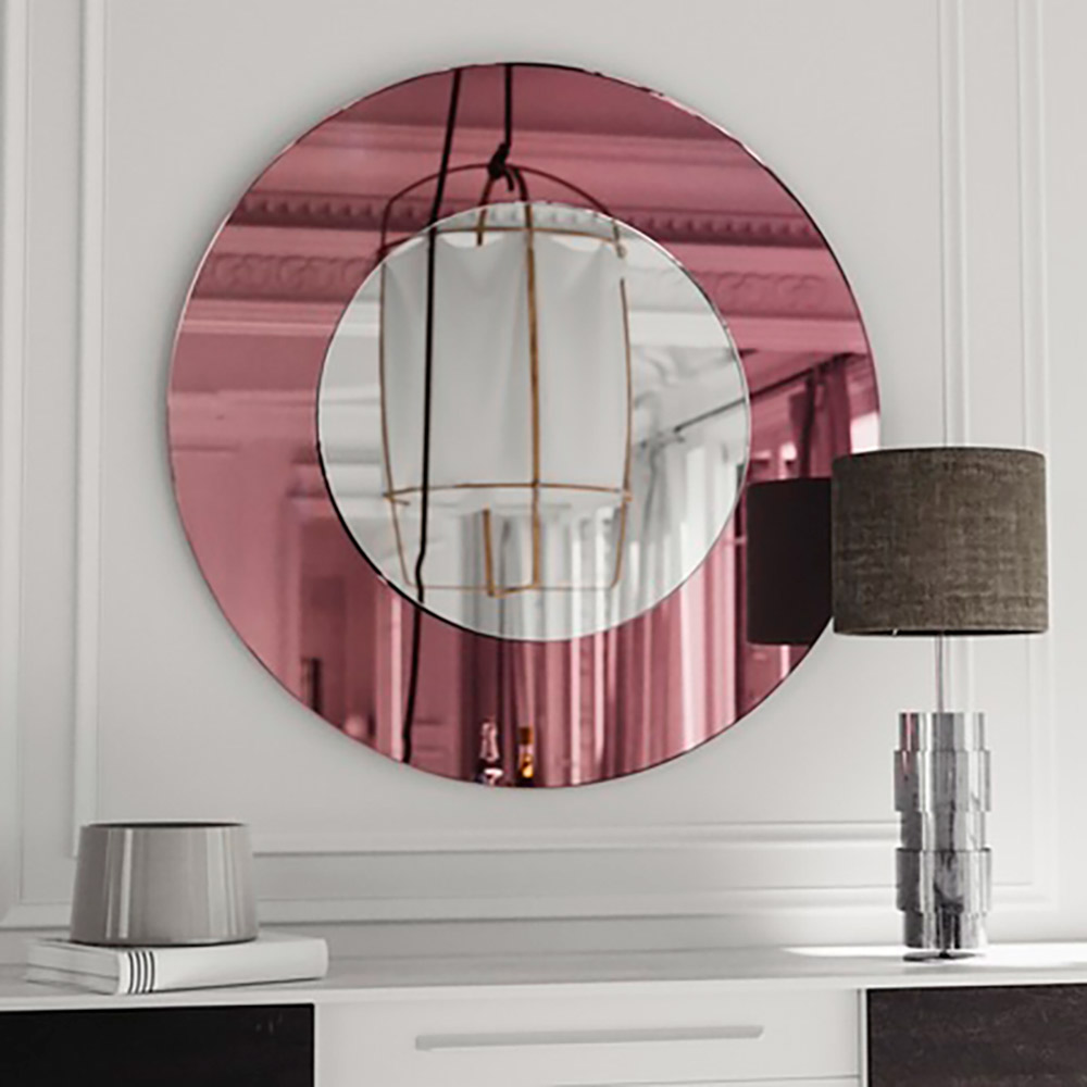 Mirror round Φ70cm - Φ90cm with crystal